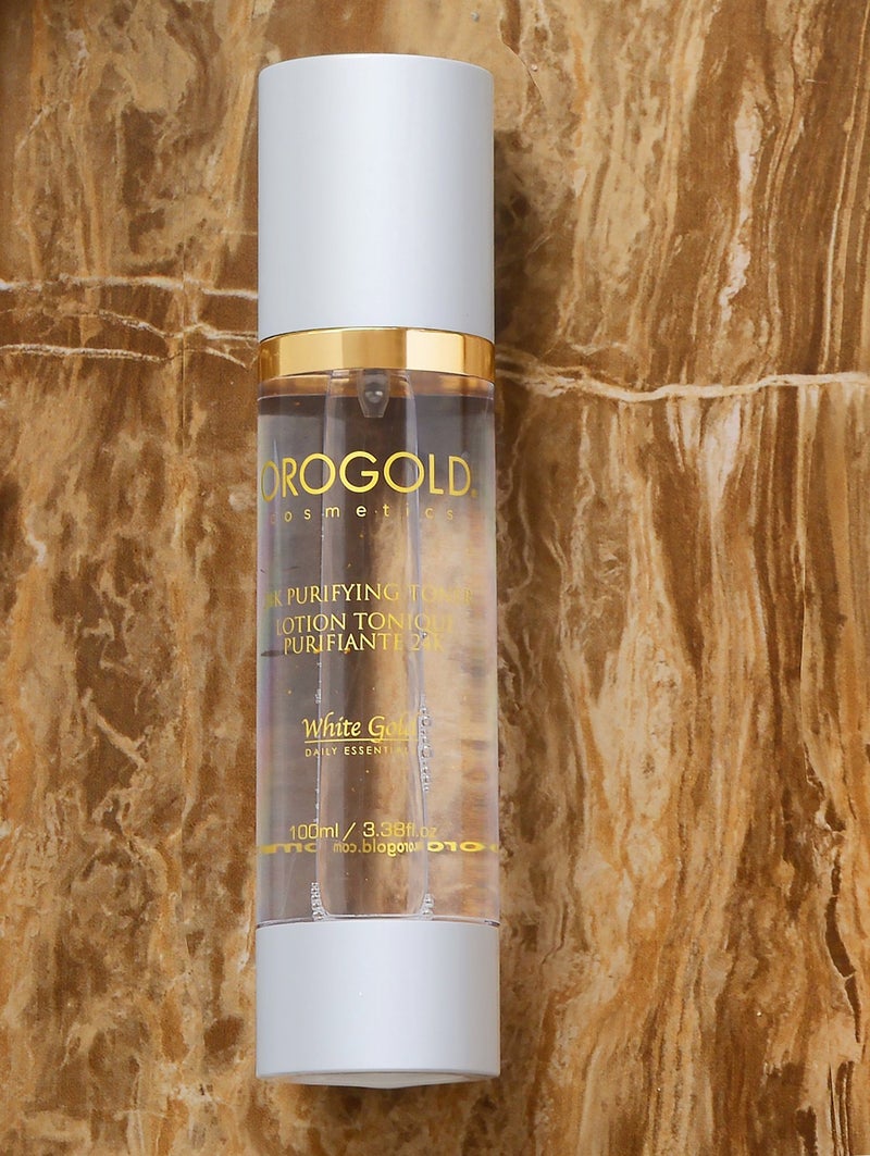 Orogold White Gold 24K Purifying Facial Toner, Face Toner with Gold, Aloe Vera and Chamomile, 100 Mililiter / 3.38 Fl.Oz. - Image 5